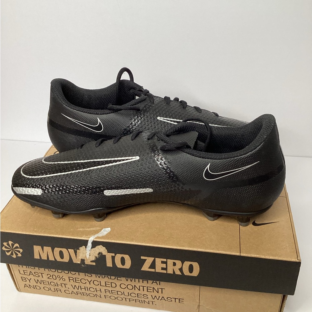 Size 6.5 Mens Nike Phantom GT2 Club MG Soccer Cleats Black Silver DA5640-007 New - Picture 4 of 7